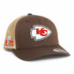 Kansas City Chiefs Super Bowl LIX 3D YP Snapback Trucker Hat- Brown/ Tan