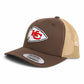 Kansas City Chiefs Super Bowl LIX 3D YP Snapback Trucker Hat- Brown/ Tan