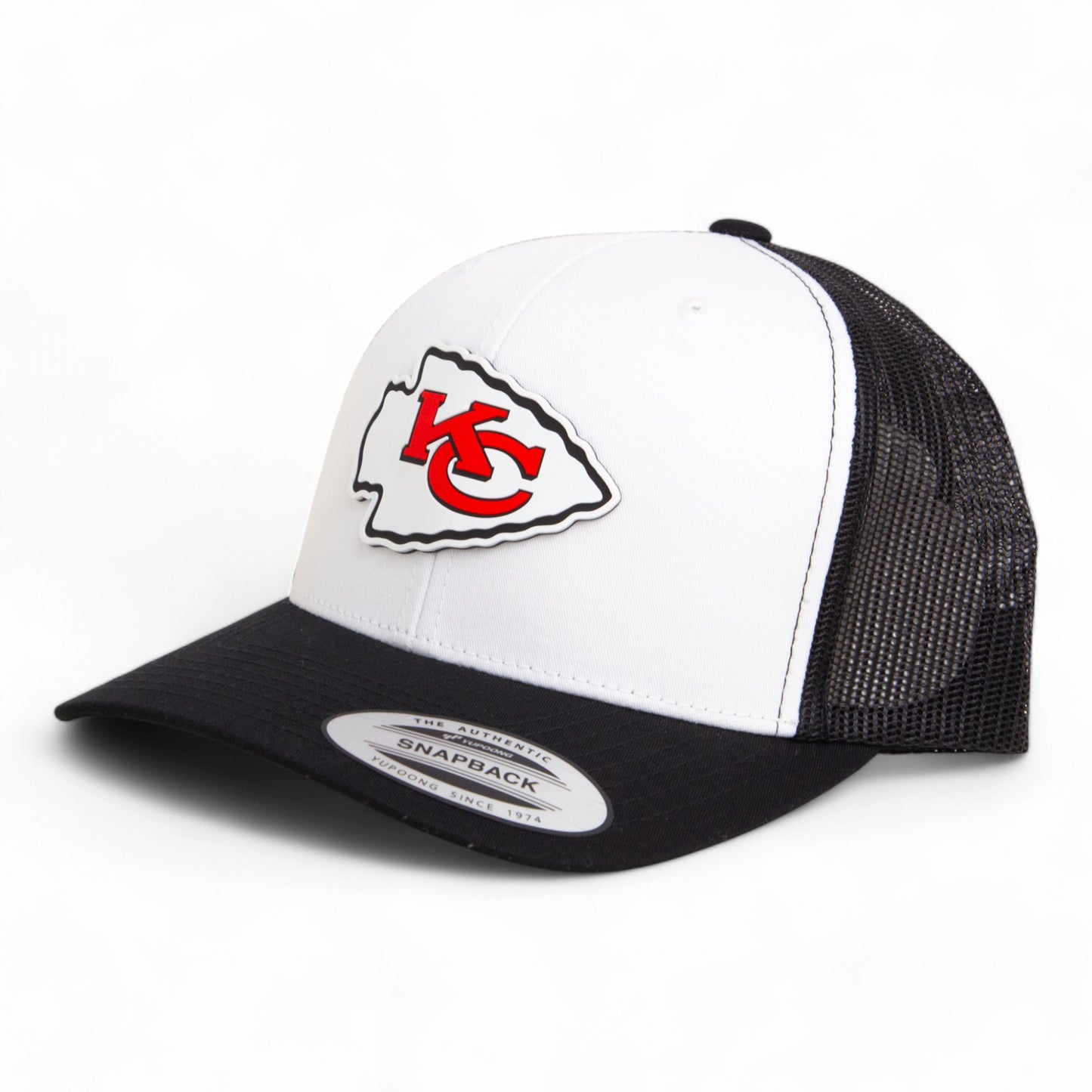 Kansas City Chiefs Super Bowl LIX 3D YP Snapback Trucker Hat- White/ Black