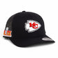 Kansas City Chiefs Super Bowl LIX 3D YP Snapback Trucker Hat- Black