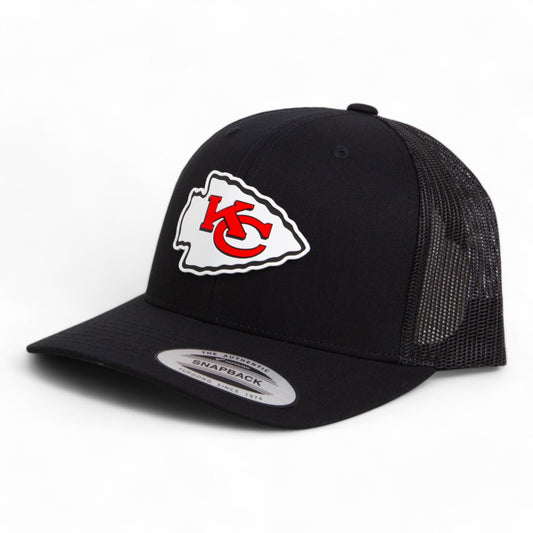 Kansas City Chiefs Super Bowl LIX 3D YP Snapback Trucker Hat- Black