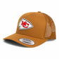 Kansas City Chiefs Super Bowl LIX 3D YP Snapback Trucker Hat- Caramel