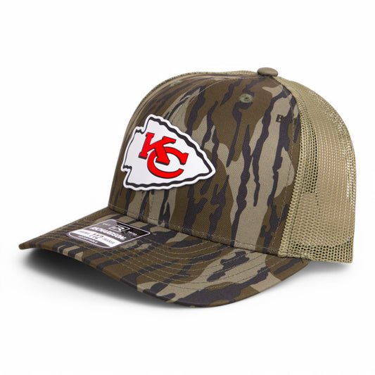 Kansas City Chiefs Super Bowl LIX 3D Snapback Trucker Hat- Mossy Oak Bottomland/ Loden