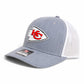 Kansas City Chiefs Super Bowl LIX 3D Snapback Trucker Hat- Heather Grey/ White