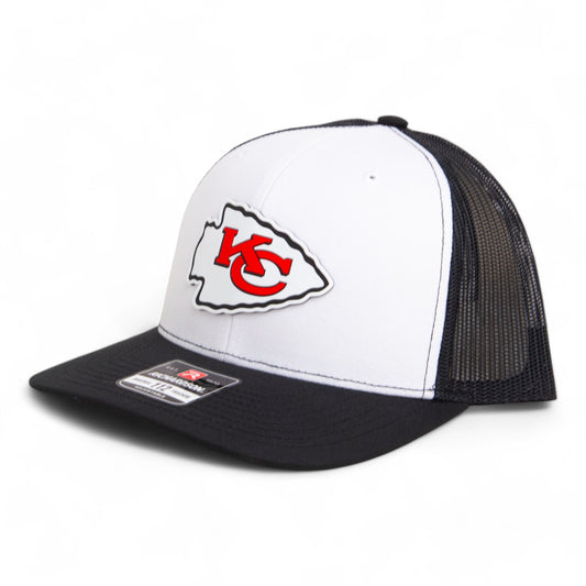 Kansas City Chiefs Super Bowl LIX 3D Snapback Trucker Hat- White/ Black