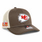 Kansas City Chiefs Super Bowl LIX 3D Snapback Trucker Hat- Chocolate Chip/ Birch