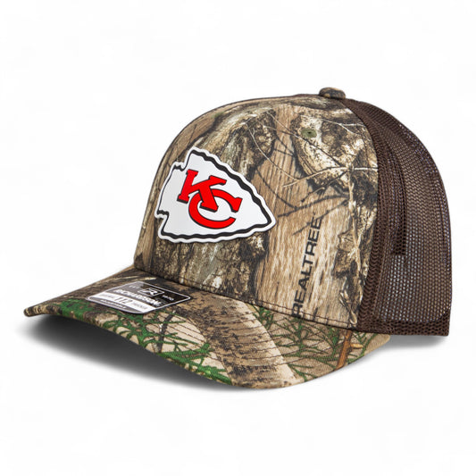 Kansas City Chiefs Super Bowl LIX 3D Snapback Trucker Hat- Realtree Edge/ Brown