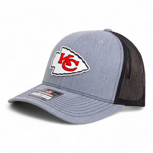 Kansas City Chiefs Super Bowl LIX 3D Snapback Trucker Hat- Heather Grey/ Black