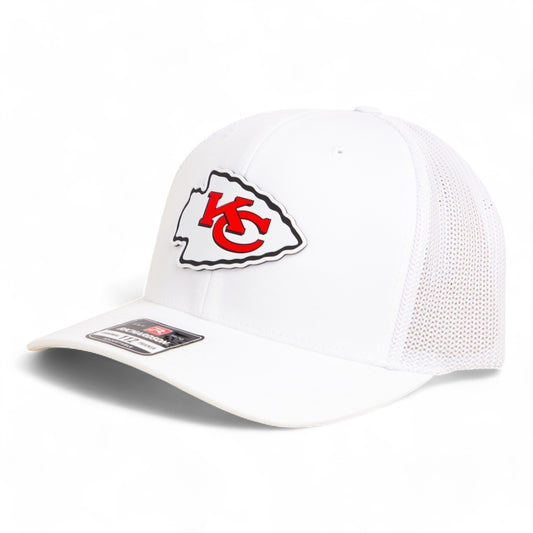 Kansas City Chiefs Super Bowl LIX 3D Snapback Trucker Hat- White