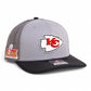 Kansas City Chiefs Super Bowl LIX 3D Snapback Trucker Hat- Grey/ Charcoal/ Black