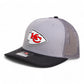 Kansas City Chiefs Super Bowl LIX 3D Snapback Trucker Hat- Grey/ Charcoal/ Black