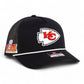 Kansas City Chiefs Super Bowl LIX 3D Snapback Trucker Rope Hat- Black/ White