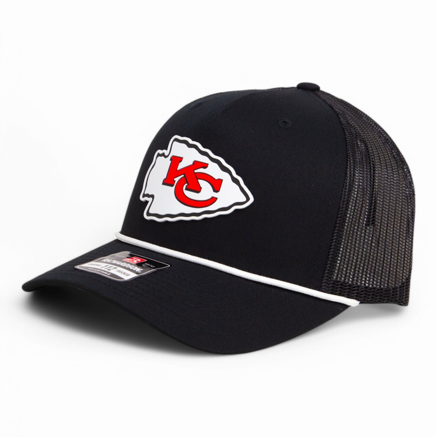 Kansas City Chiefs Super Bowl LIX 3D Snapback Trucker Rope Hat- Black/ White