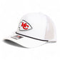 Kansas City Chiefs Super Bowl LIX 3D Snapback Trucker Rope Hat- White/ Black