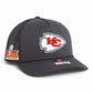 Kansas City Chiefs Super Bowl LIX 3D Snapback Trucker Rope Hat- Charcoal