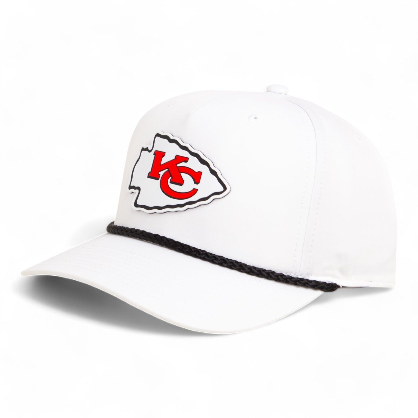 Kansas City Chiefs Super Bowl LIX 3D Snapback Rope Hat- White/ Black