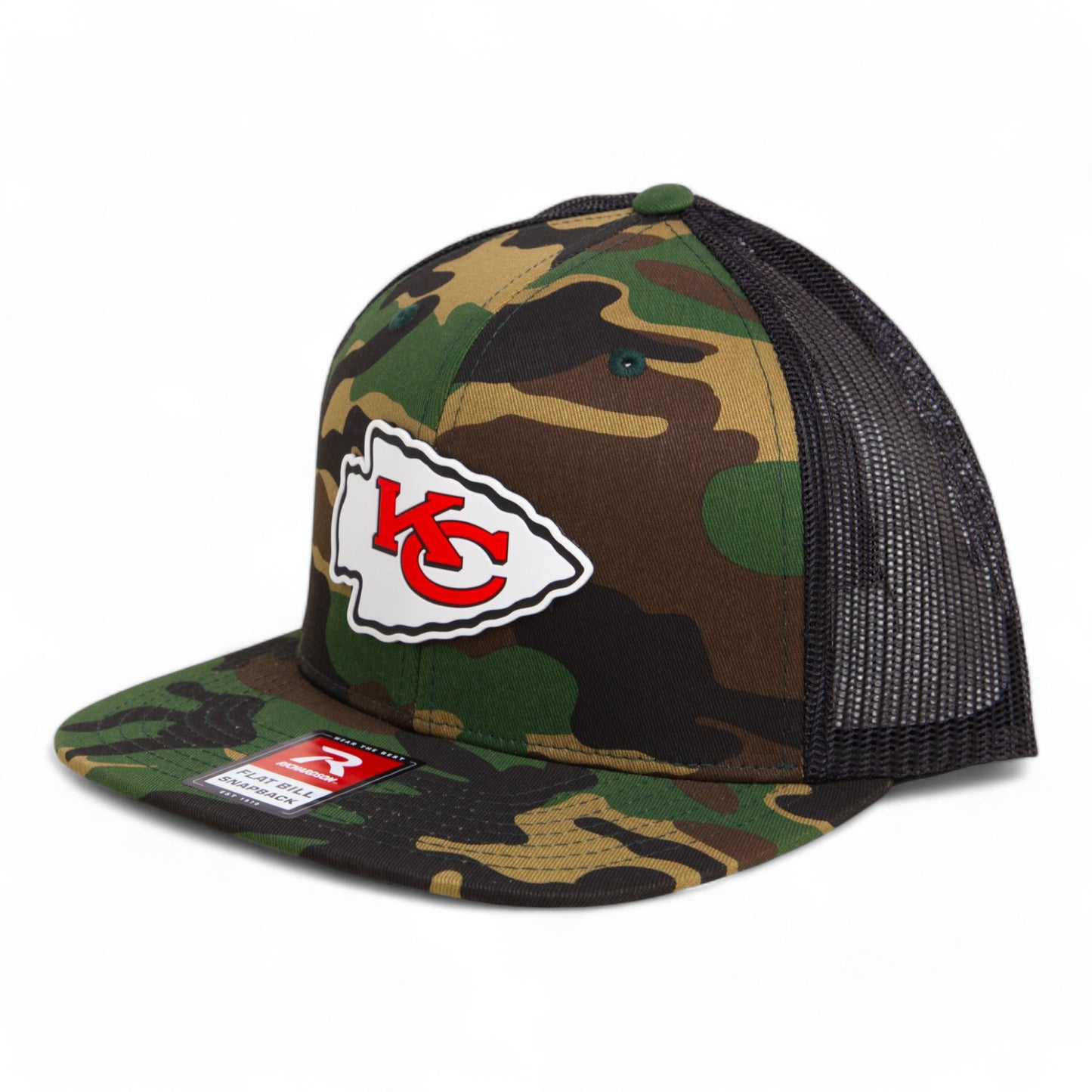 Kansas City Chiefs Super Bowl LIX 3D Wool Blend Flat Bill Hat- Army Camo/ Black