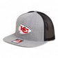 Kansas City Chiefs Super Bowl LIX 3D Wool Blend Flat Bill Hat- Heather Grey/ Black