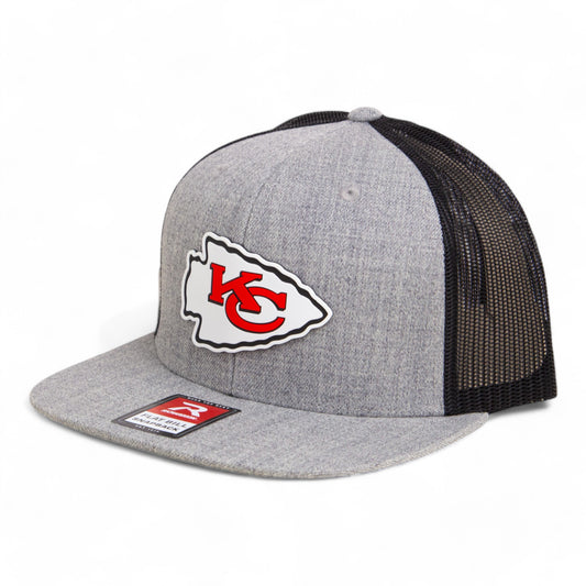 Kansas City Chiefs Super Bowl LIX 3D Wool Blend Flat Bill Hat- Heather Grey/ Black