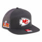 Kansas City Chiefs Super Bowl LIX 3D Snapback Seven-Panel Trucker Hat- Charcoal