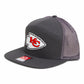 Kansas City Chiefs Super Bowl LIX 3D Snapback Seven-Panel Trucker Hat- Charcoal