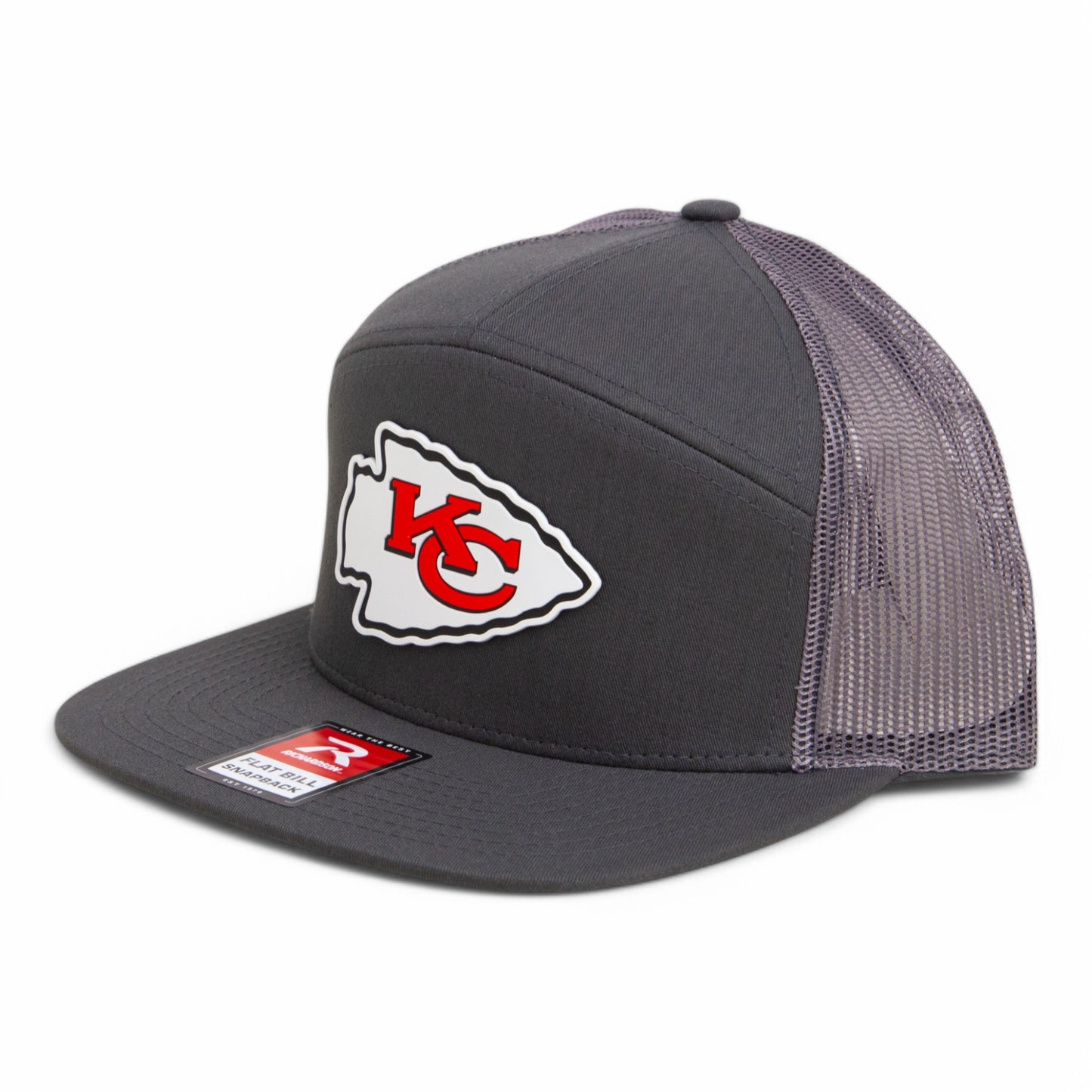 Kansas City Chiefs Super Bowl LIX 3D Snapback Seven-Panel Trucker Hat- Charcoal