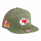 Kansas City Chiefs Super Bowl LIX 3D Snapback Seven-Panel Trucker Hat- Loden Green