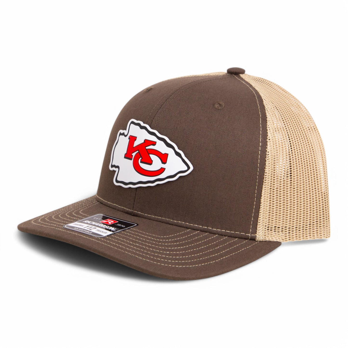 Kansas City Chiefs Super Bowl LIX 3D Snapback Trucker Hat- Brown/ Tan