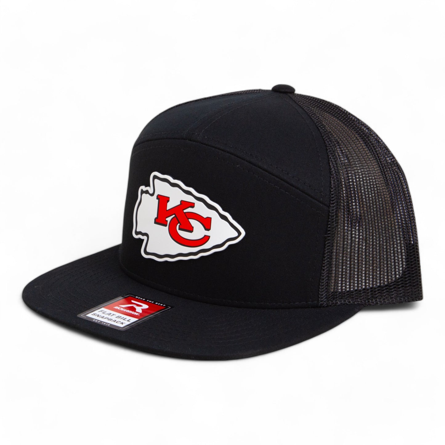 Kansas City Chiefs Super Bowl LIX 3D Snapback Seven-Panel Trucker Hat- Black