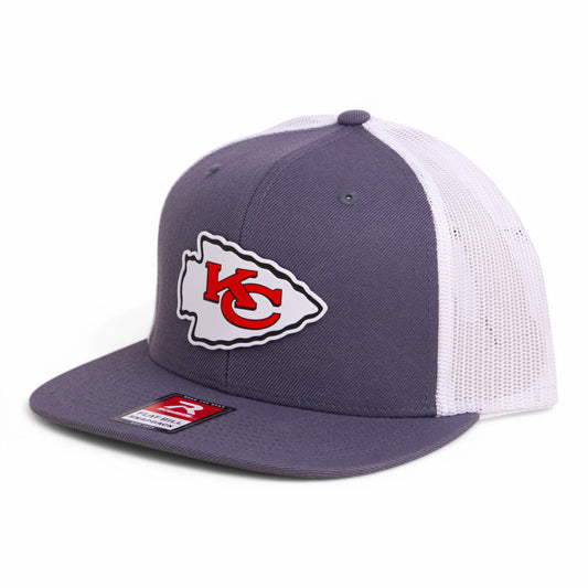 Kansas City Chiefs Super Bowl LIX 3D Wool Blend Flat Bill Hat- Charcoal/ White