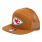 Kansas City Chiefs Super Bowl LIX 3D Snapback Seven-Panel Trucker Hat- Caramel