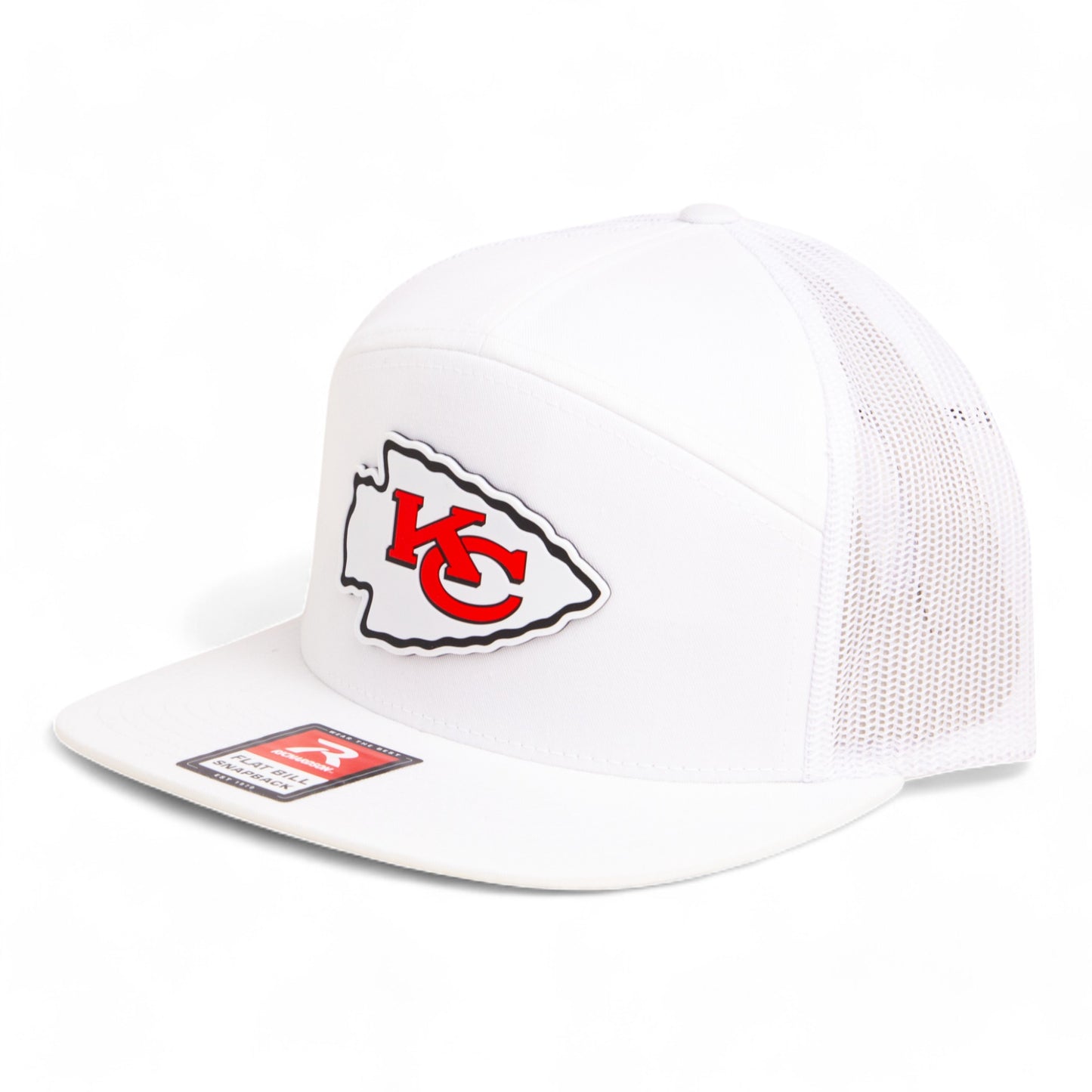 Kansas City Chiefs Super Bowl LIX 3D Snapback Seven-Panel Trucker Hat- White