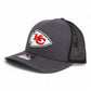 Kansas City Chiefs Super Bowl LIX 3D Snapback Trucker Hat- Charcoal/ Black