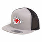 Kansas City Chiefs Super Bowl LIX 3D YP Snapback Flat Bill Trucker Hat- Silver/ Black