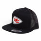 Kansas City Chiefs Super Bowl LIX 3D YP Snapback Flat Bill Trucker Hat- Black