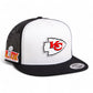 Kansas City Chiefs Super Bowl LIX 3D YP Snapback Flat Bill Trucker Hat- White/ Black