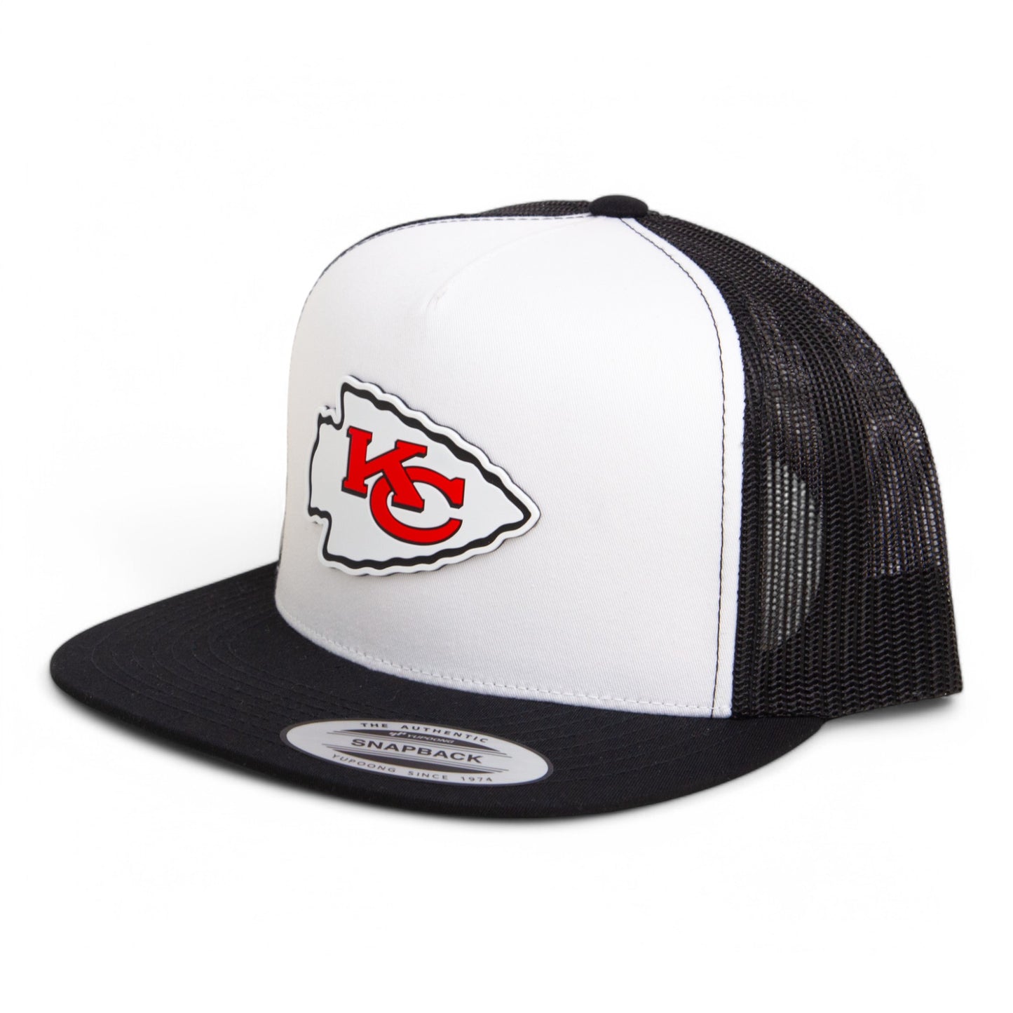 Kansas City Chiefs Super Bowl LIX 3D YP Snapback Flat Bill Trucker Hat- White/ Black