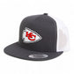 Kansas City Chiefs Super Bowl LIX 3D YP Snapback Flat Bill Trucker Hat- Charcoal/ White