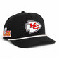 Kansas City Chiefs Super Bowl LIX 3D Snapback Rope Hat- Black/ White