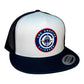 LA Clippers 3D YP Snapback Flat Bill Trucker Hat- White/ Black