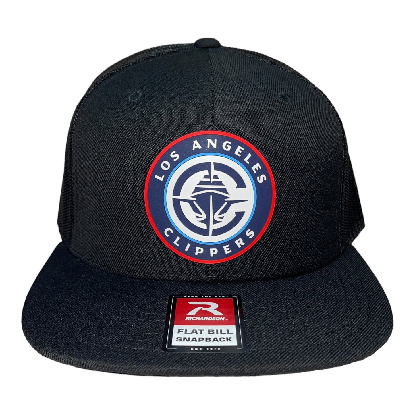 LA Clippers 3D Wool Blend Flat Bill Hat- Black