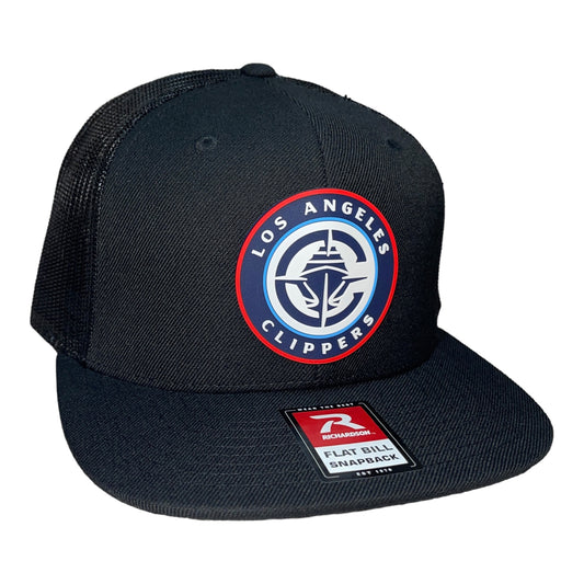 LA Clippers 3D Wool Blend Flat Bill Hat- Black