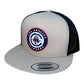 LA Clippers 3D YP Snapback Flat Bill Trucker Hat- Silver/ Black