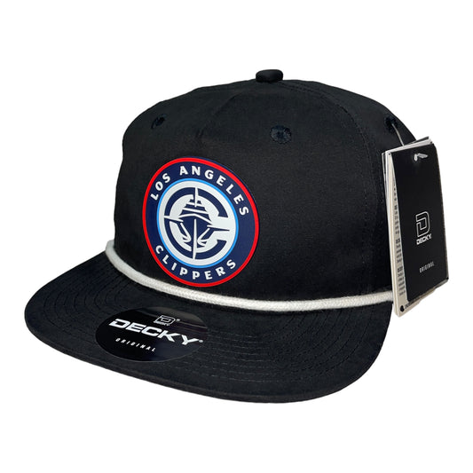 LA Clippers 3D Classic Rope Hat- Black/ White