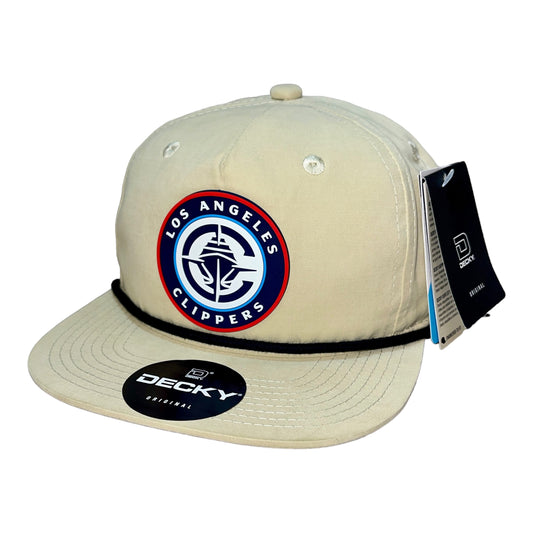 LA Clippers 3D Classic Rope Hat- Birch/ Black