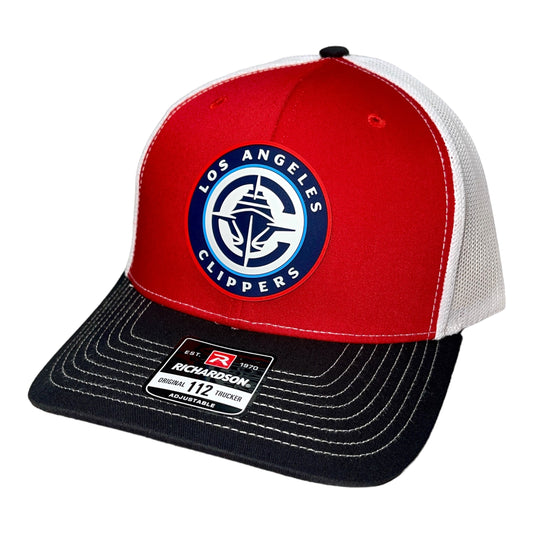 LA Clippers 3D Snapback Trucker Hat- Red/ White/ Black