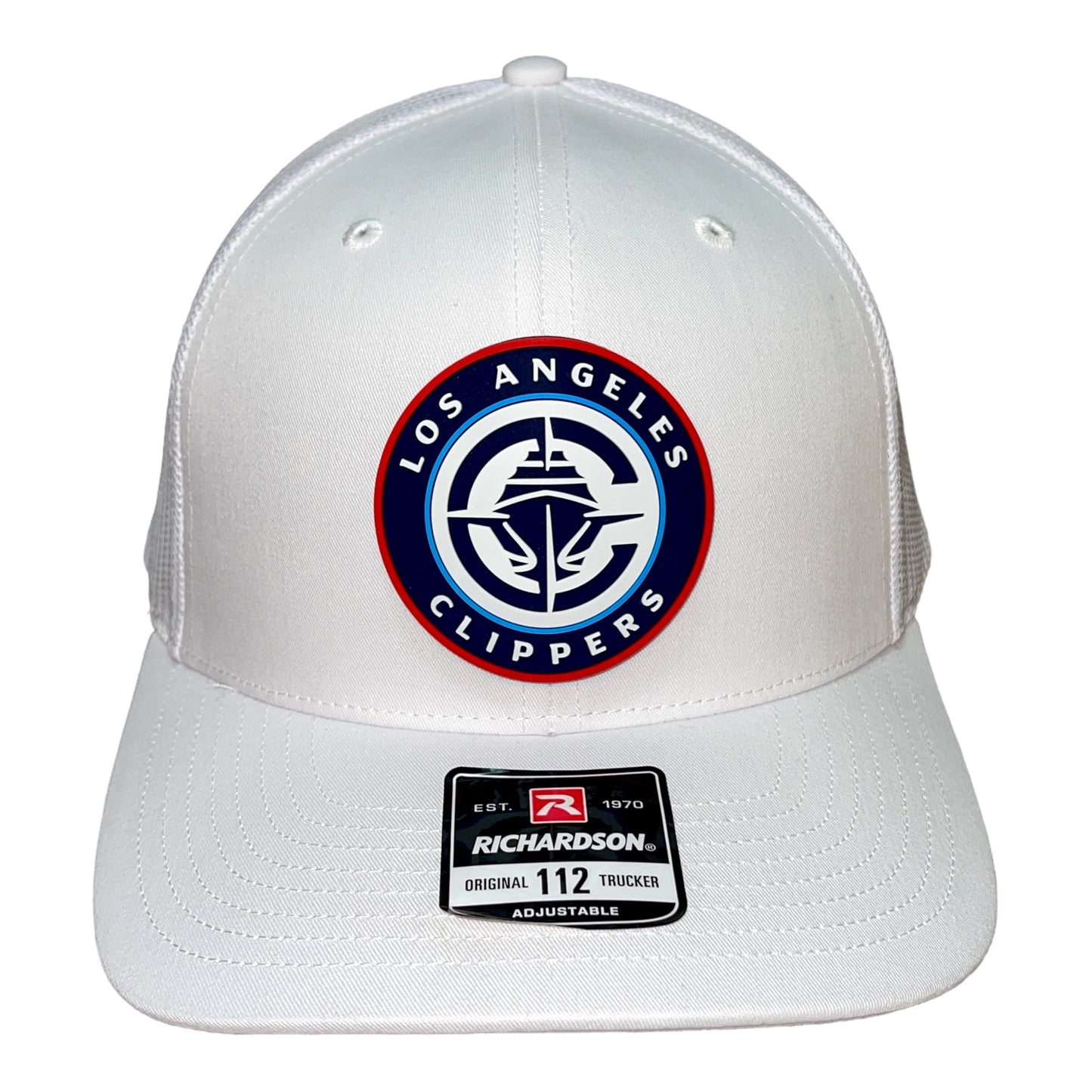 LA Clippers 3D Snapback Trucker Hat- White