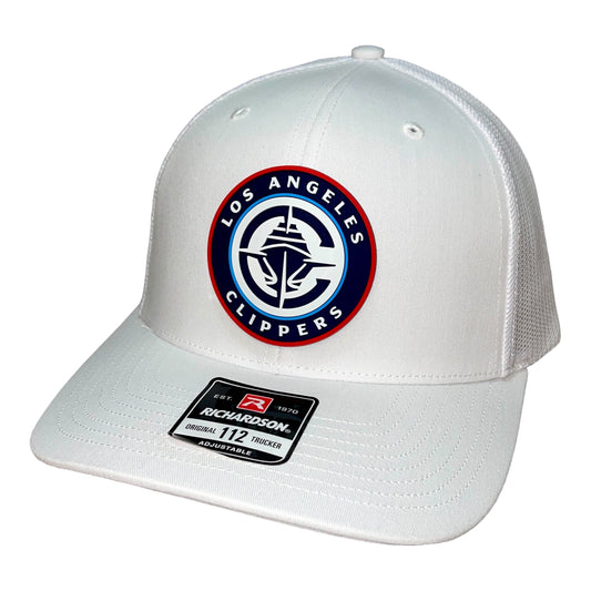 LA Clippers 3D Snapback Trucker Hat- White