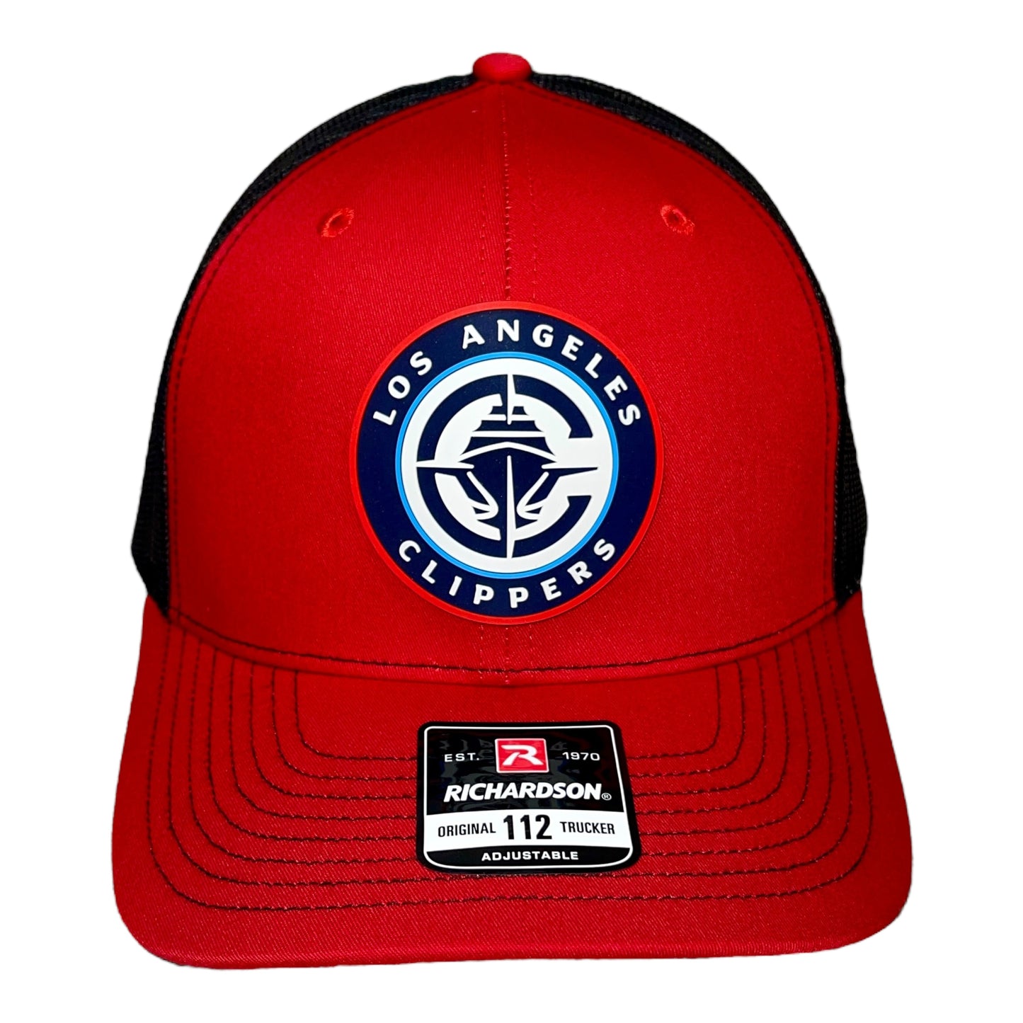 LA Clippers 3D Snapback Trucker Hat- Red/ Black