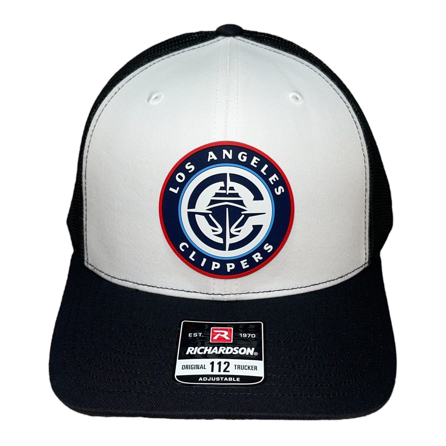 LA Clippers 3D Snapback Trucker Hat- White/ Black